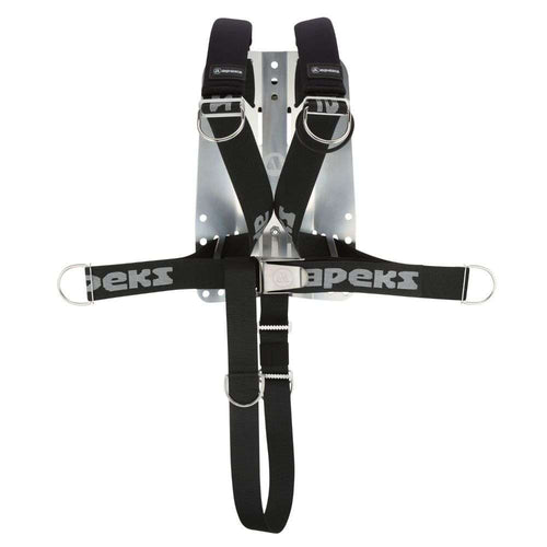 DELUXE-GURTZEUG MIT GURTBAND - Tarierweste-Zubehör mit Aluminiumplatte DELUXE-GURTZEUG MIT GURTBAND - Tarierweste-Zubehör mit Aluminiumplatte